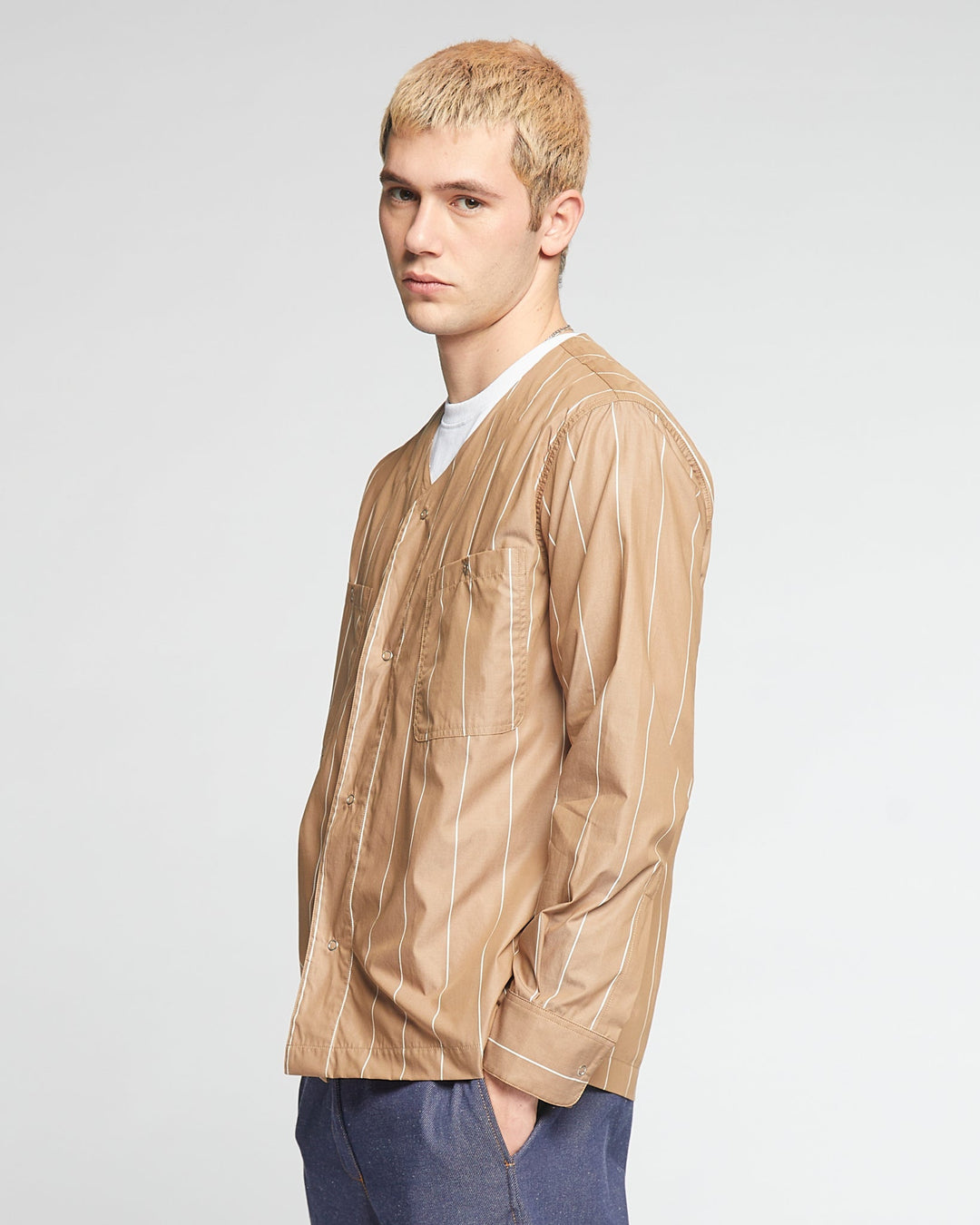 Field Shirt Venice Stripes Mushroom