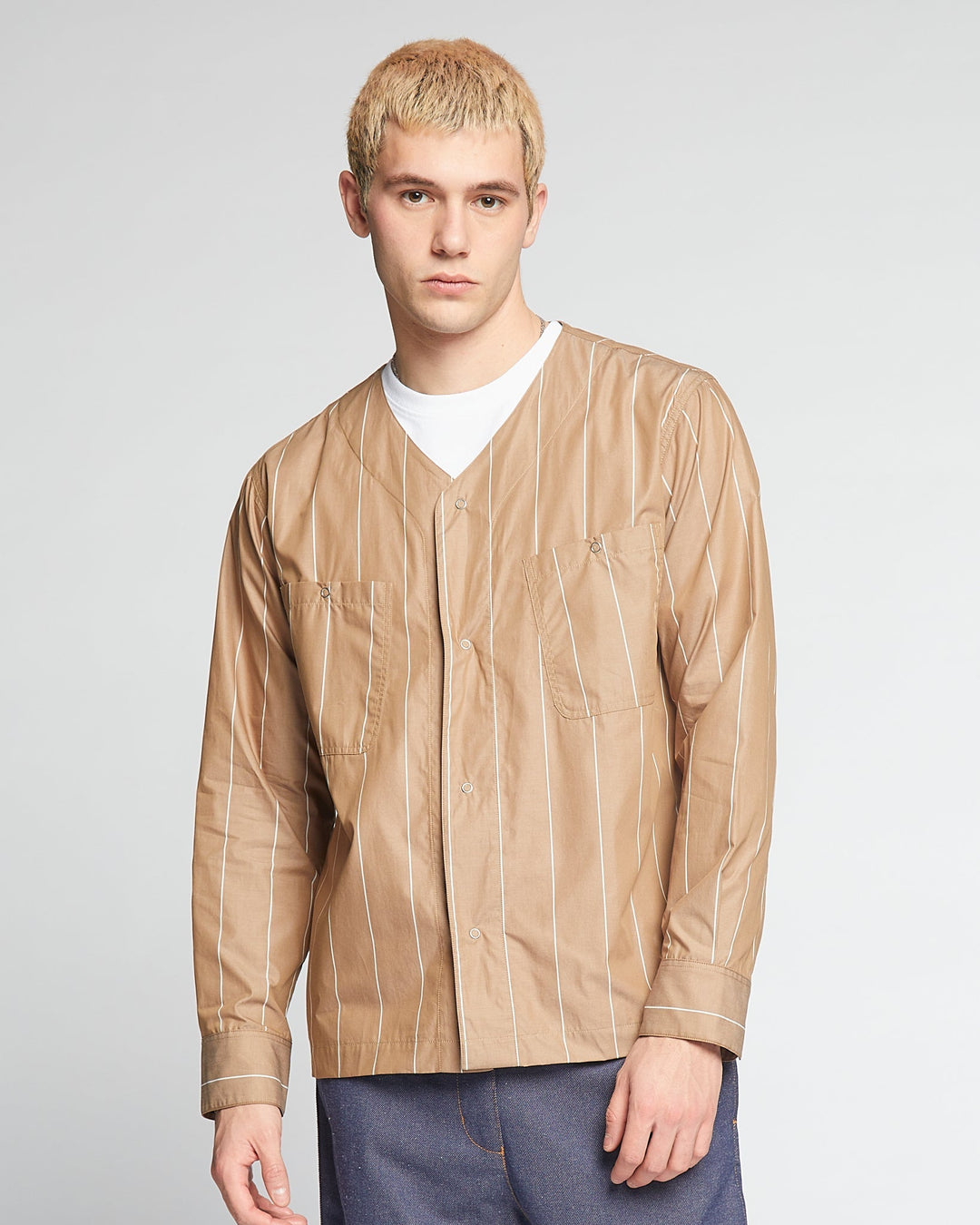 Field Shirt Venice Stripes Mushroom