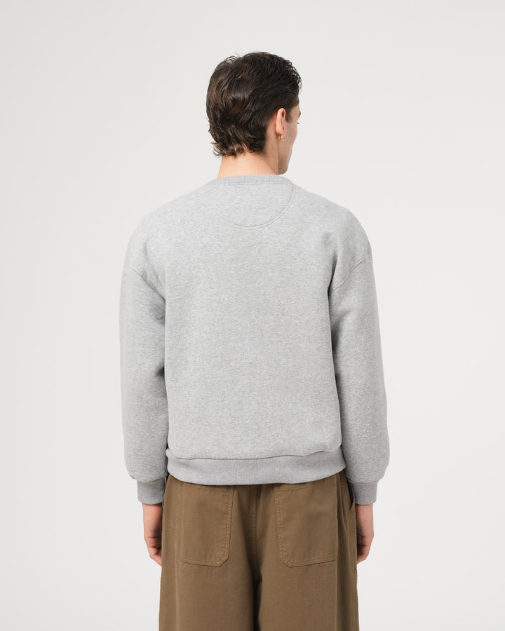 E.D. Running Sweater Jefferson Fleece Grey Melange