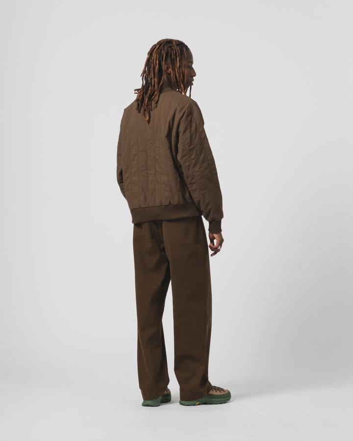 Oslo Sweater Quilted Cotton Java Brown