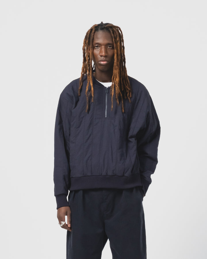 Oslo Sweater Quilted Cotton Inkt