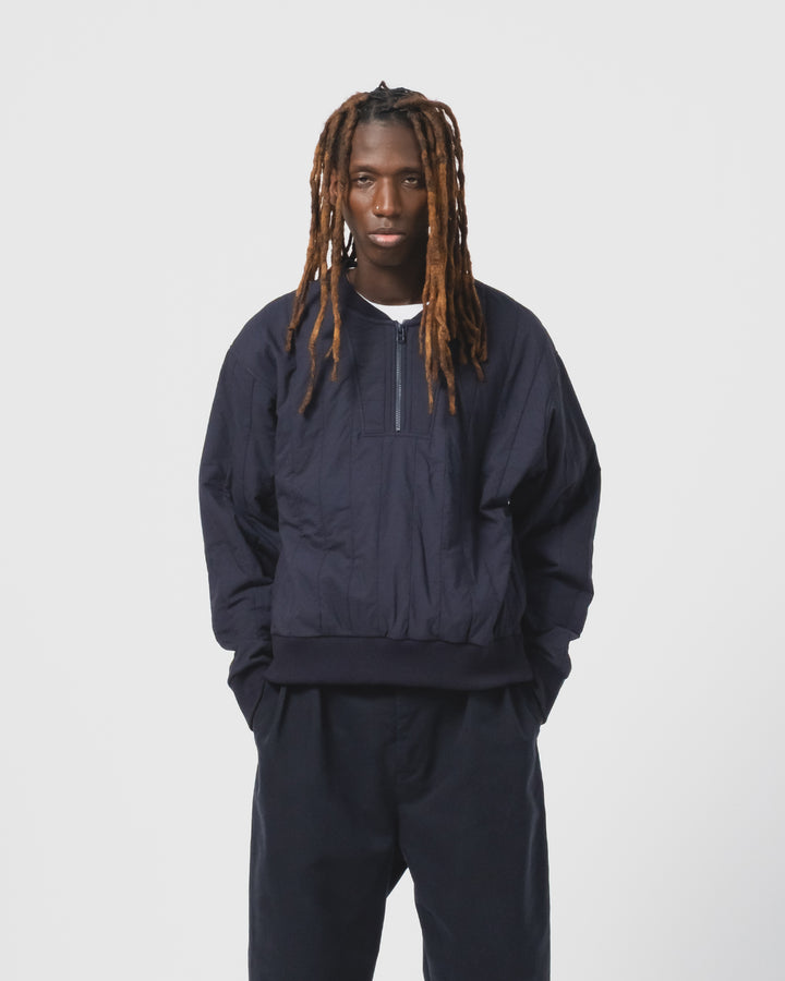 Oslo Sweater Quilted Cotton Inkt