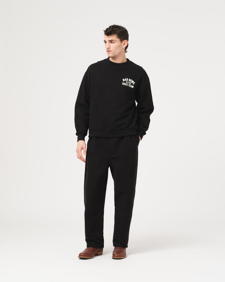 Bad News Sweater Basic Fleece Black