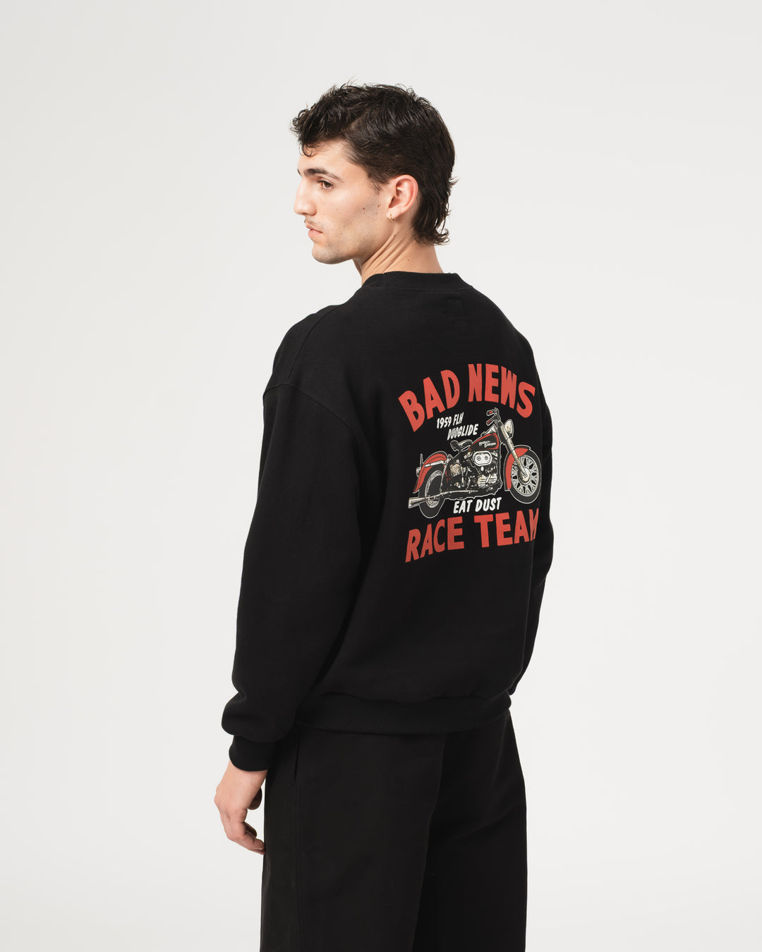 Bad News Sweater Basic Fleece Black