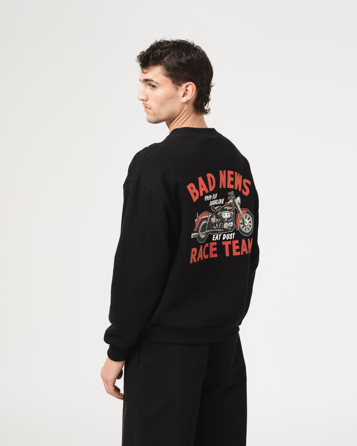 Bad News Sweater Basic Fleece Black