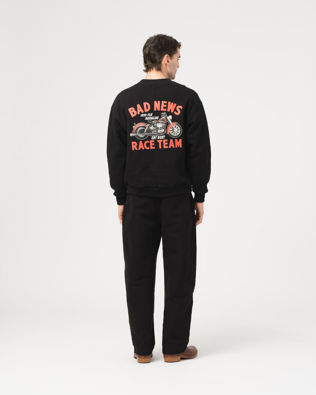 Bad News Sweater Basic Fleece Black