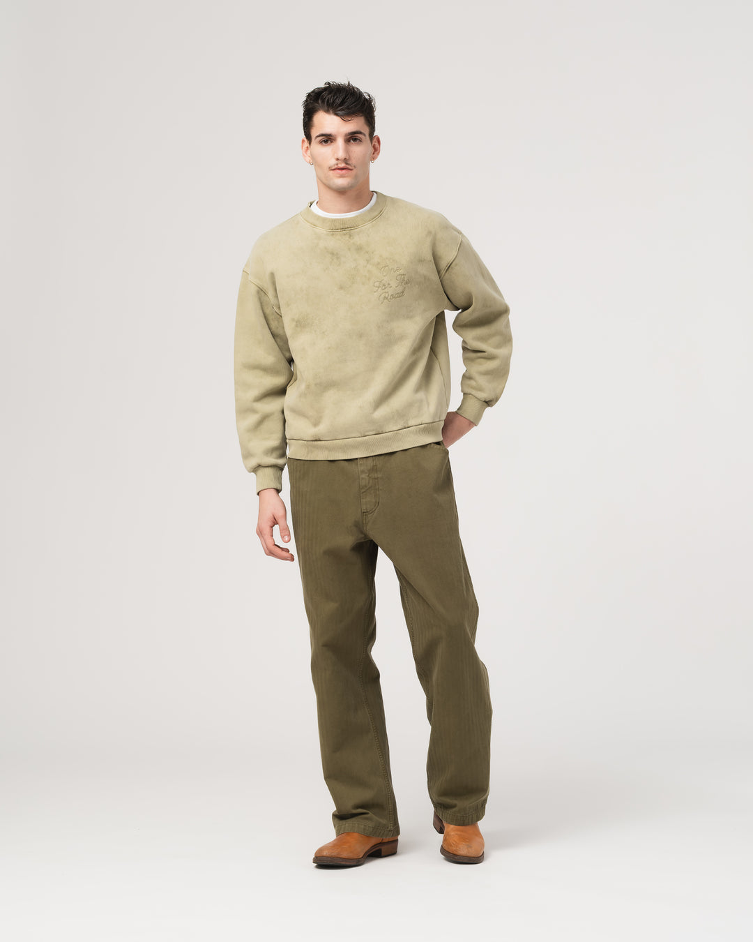 Detroit Sweater Basic Fleece Avocado