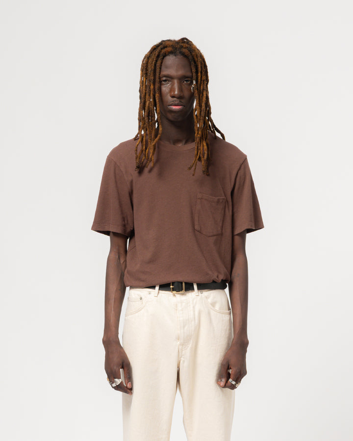 Pocket T Cotton Hemp Aztek Brown