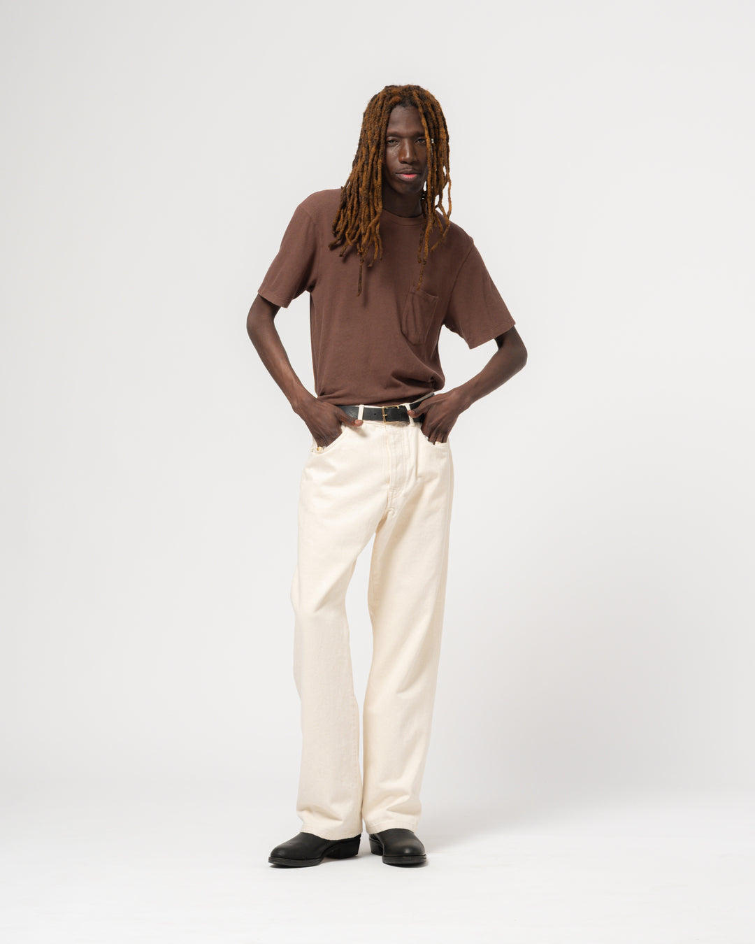 Pocket T Cotton Hemp Aztek Brown