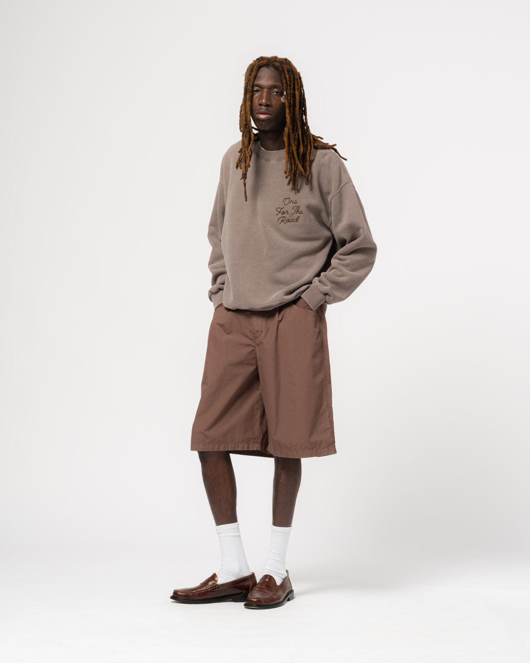 Detroit Sweater Basic Fleece Coffee Brown