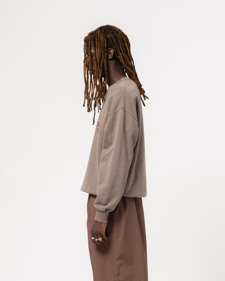 Detroit Sweater Basic Fleece Coffee Brown