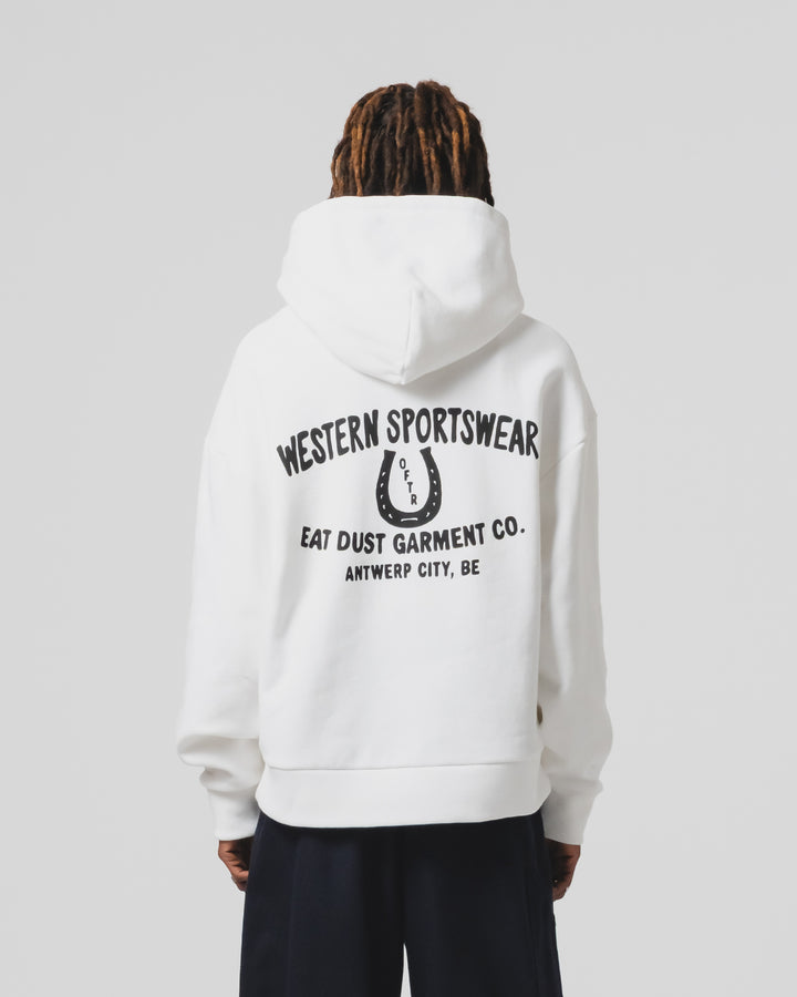 Western Sportswear Hoodie Basic Fleece White
