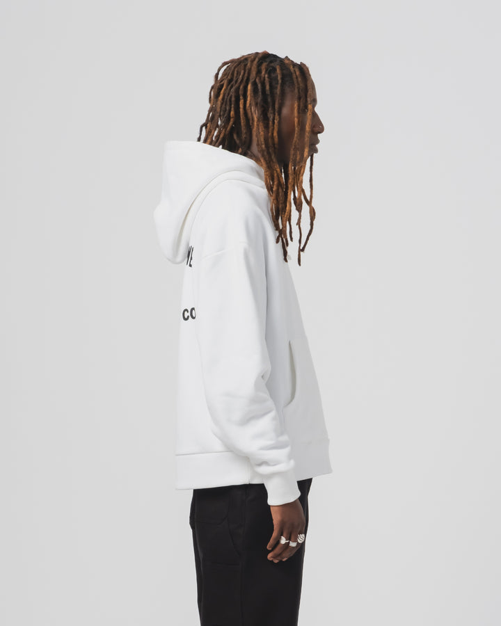 Western Sportswear Hoodie Basic Fleece White