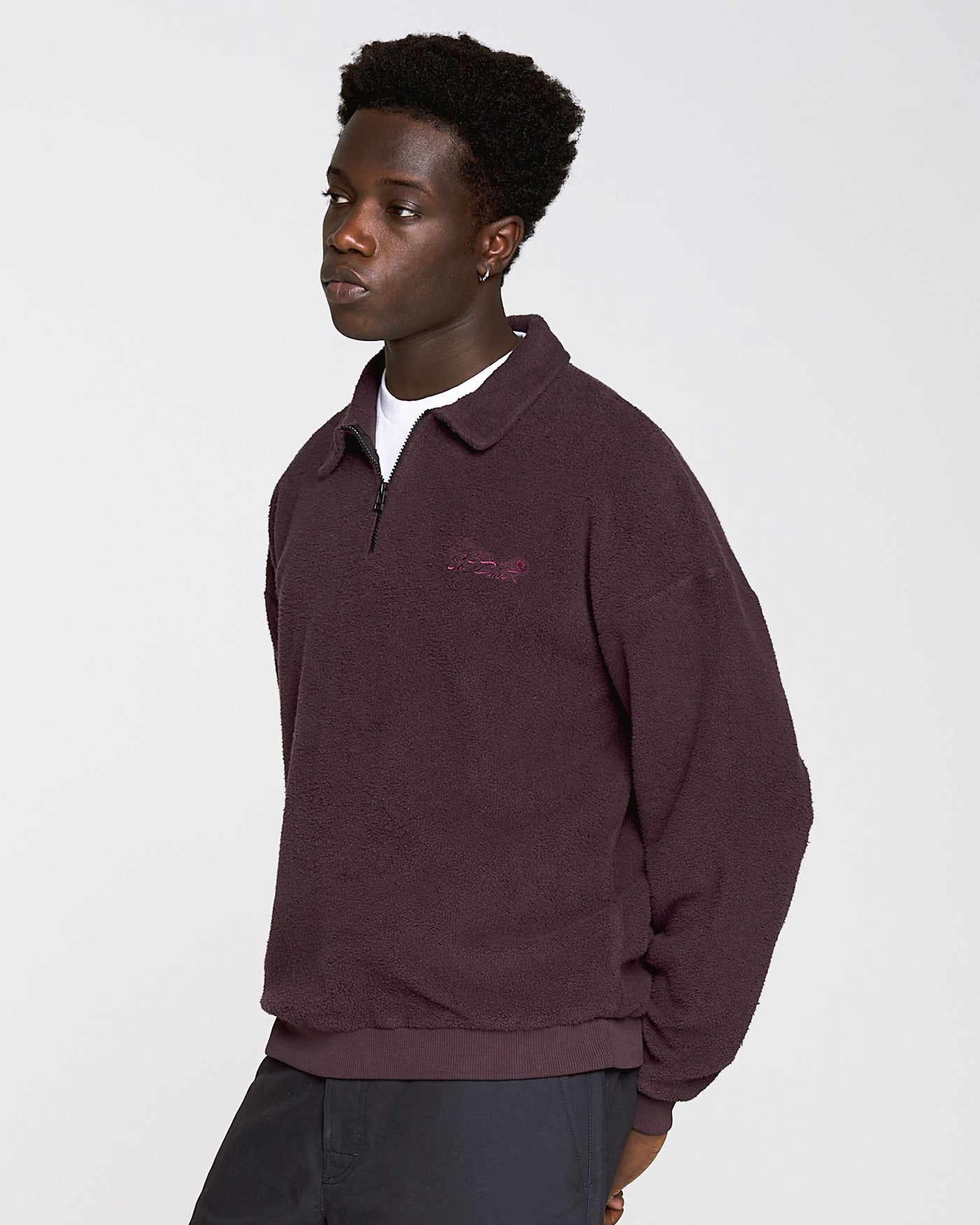 Nevada Sweater Basic Cotton Fleece Mauve