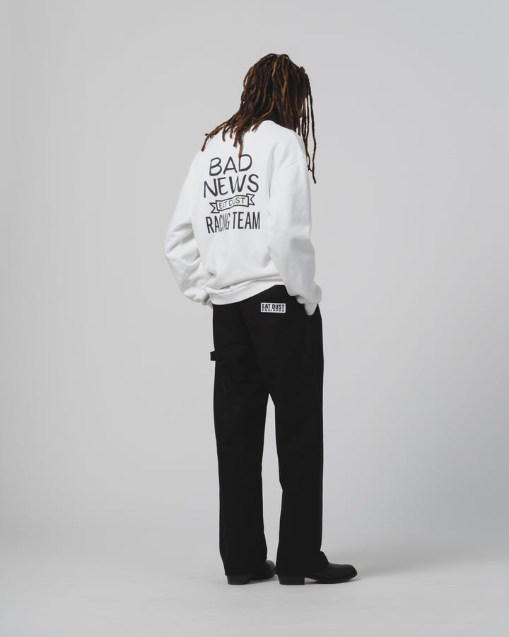 Bad News Sweater Basic Fleece White