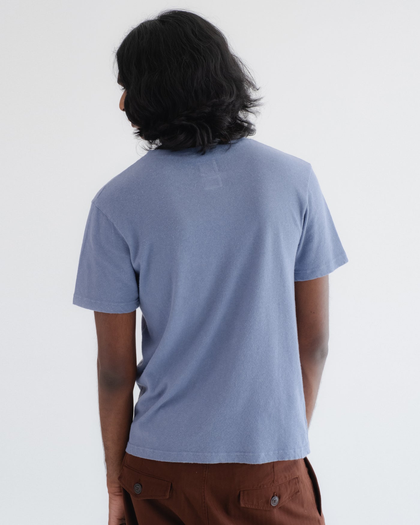 Pocket T Cotton Hemp Riviera Blue