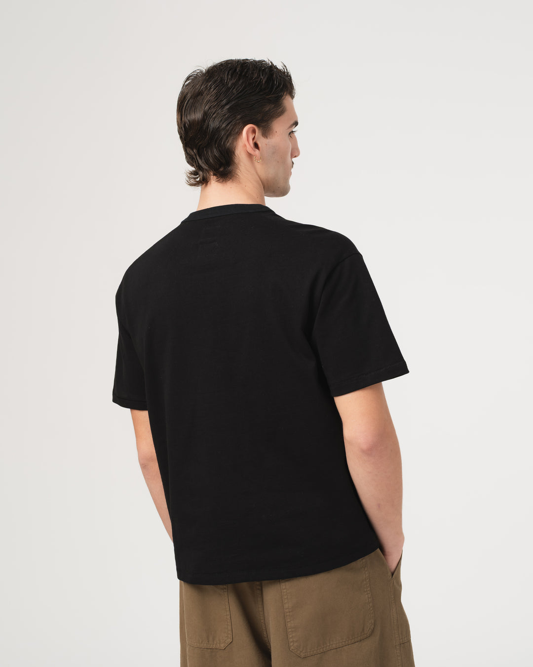 Quarterback-T Heavy Open End Jersey Black