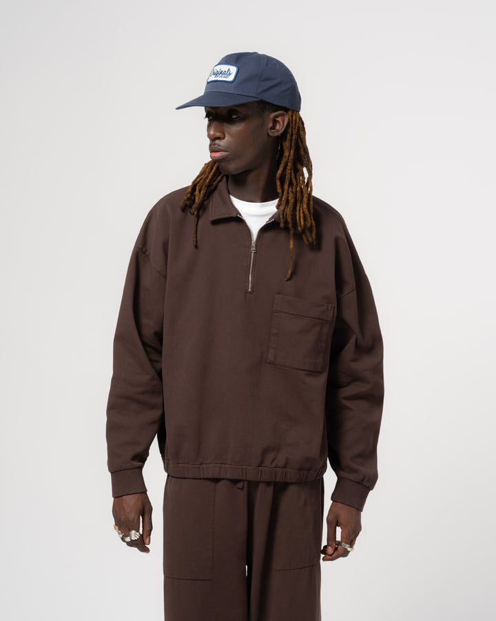 Nevada Sweater Twill Jersey Coffee Brown