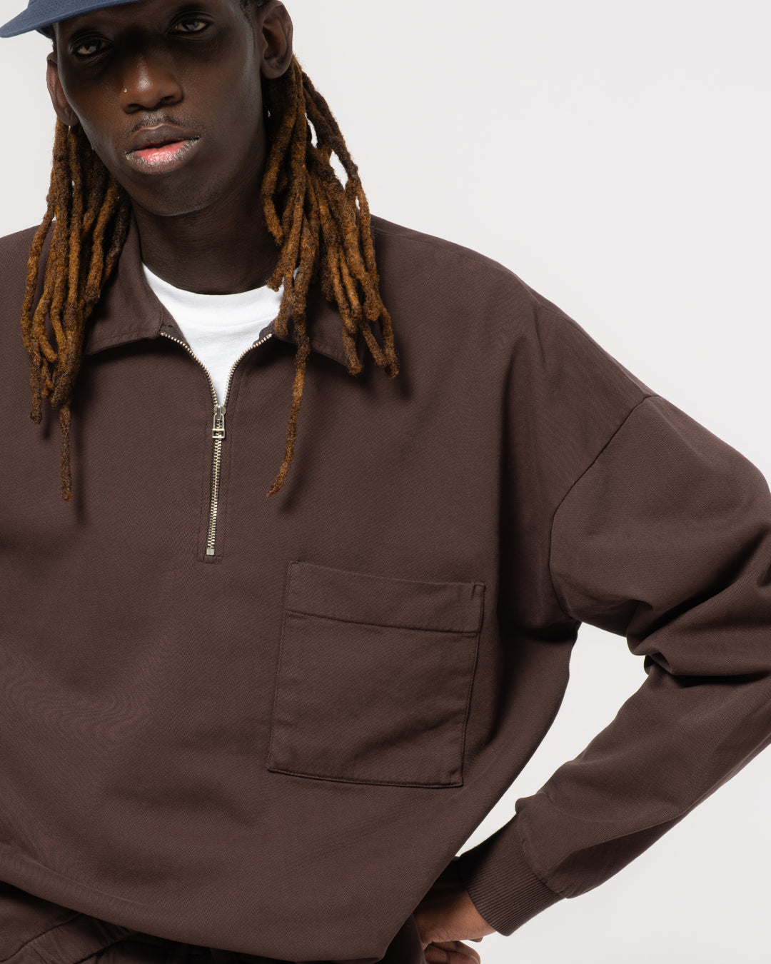 Nevada Sweater Twill Jersey Coffee Brown