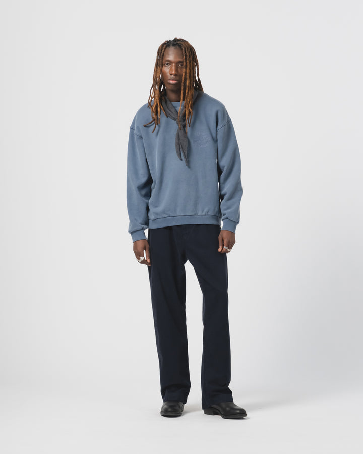 Detroit Sweater Basic Fleece Mallard Blue