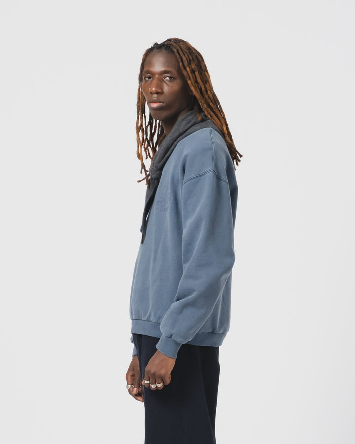 Detroit Sweater Basic Fleece Mallard Blue