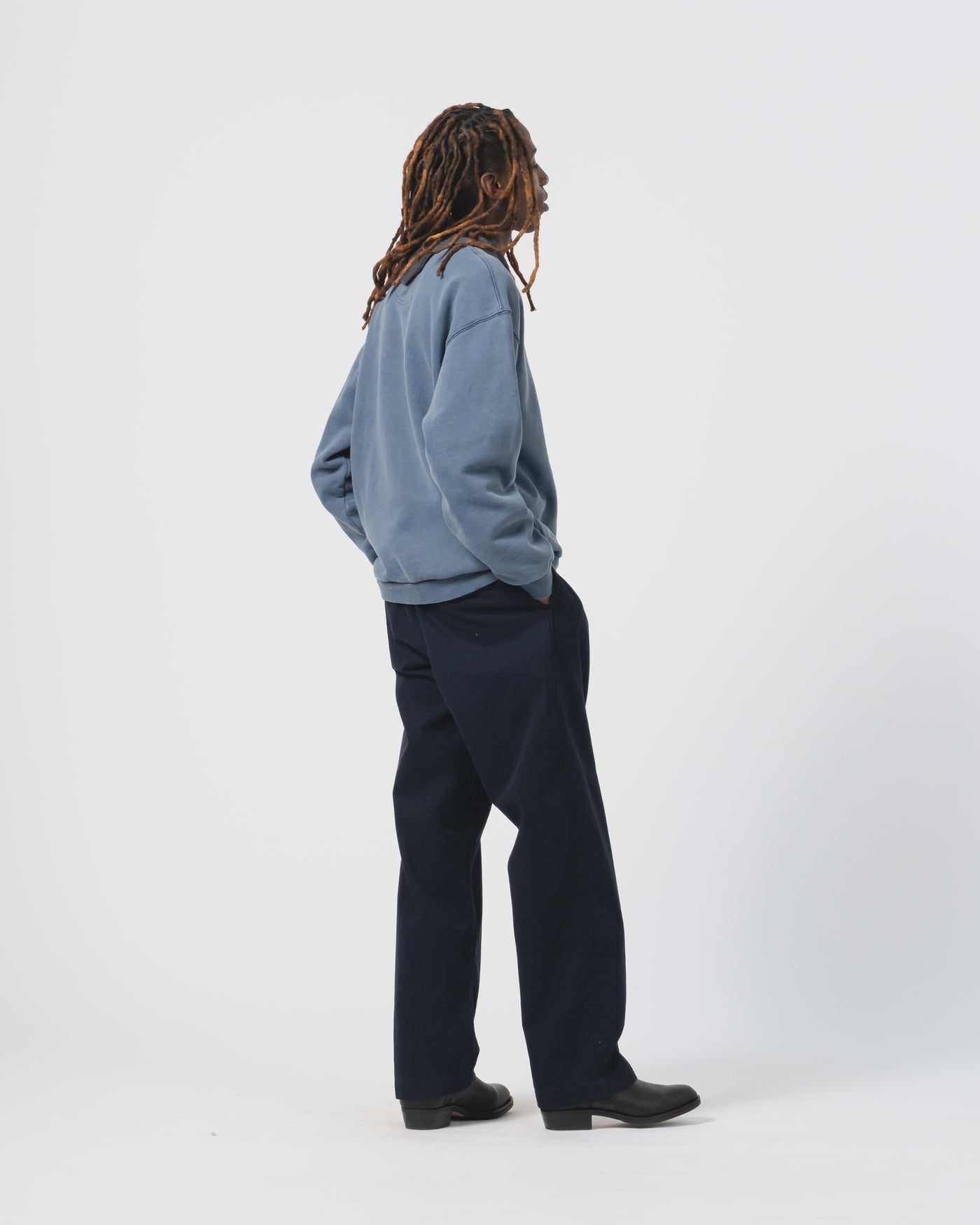 Detroit Sweater Basic Fleece Mallard Blue