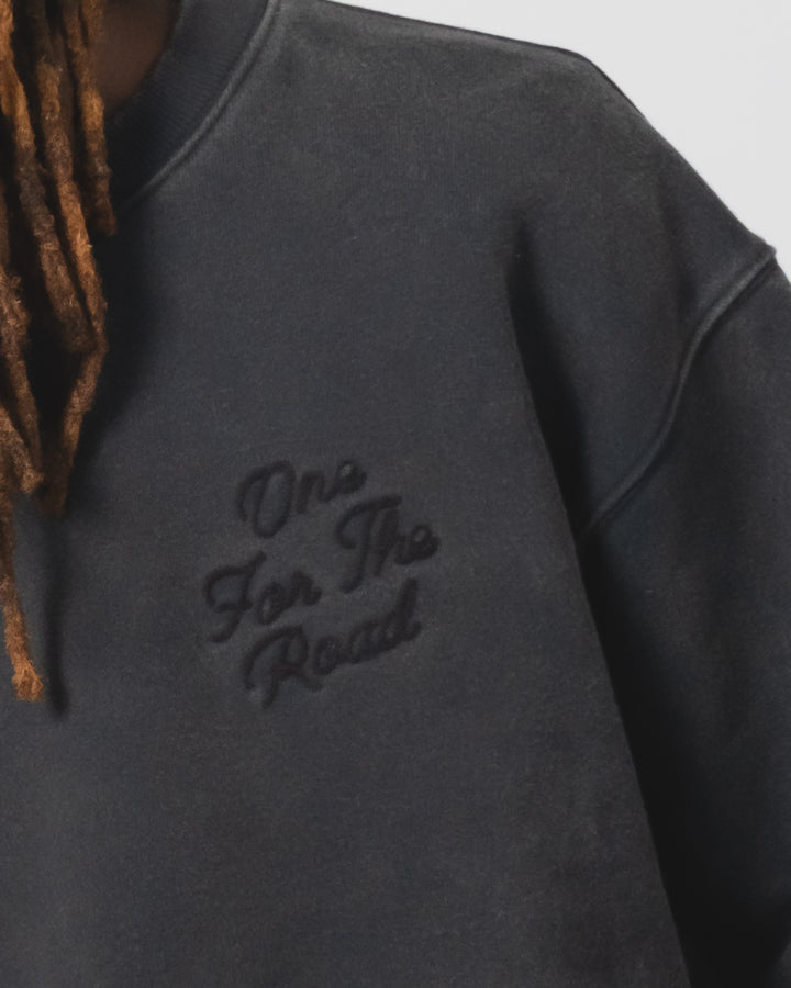 Detroit Sweater Basic Fleece Washed Black