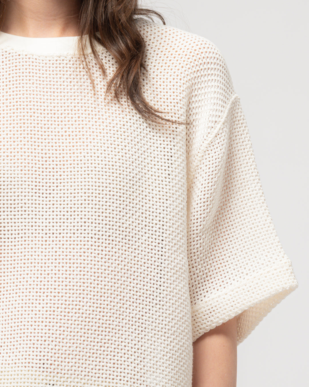 Power-T Trellis Cotton Ecru