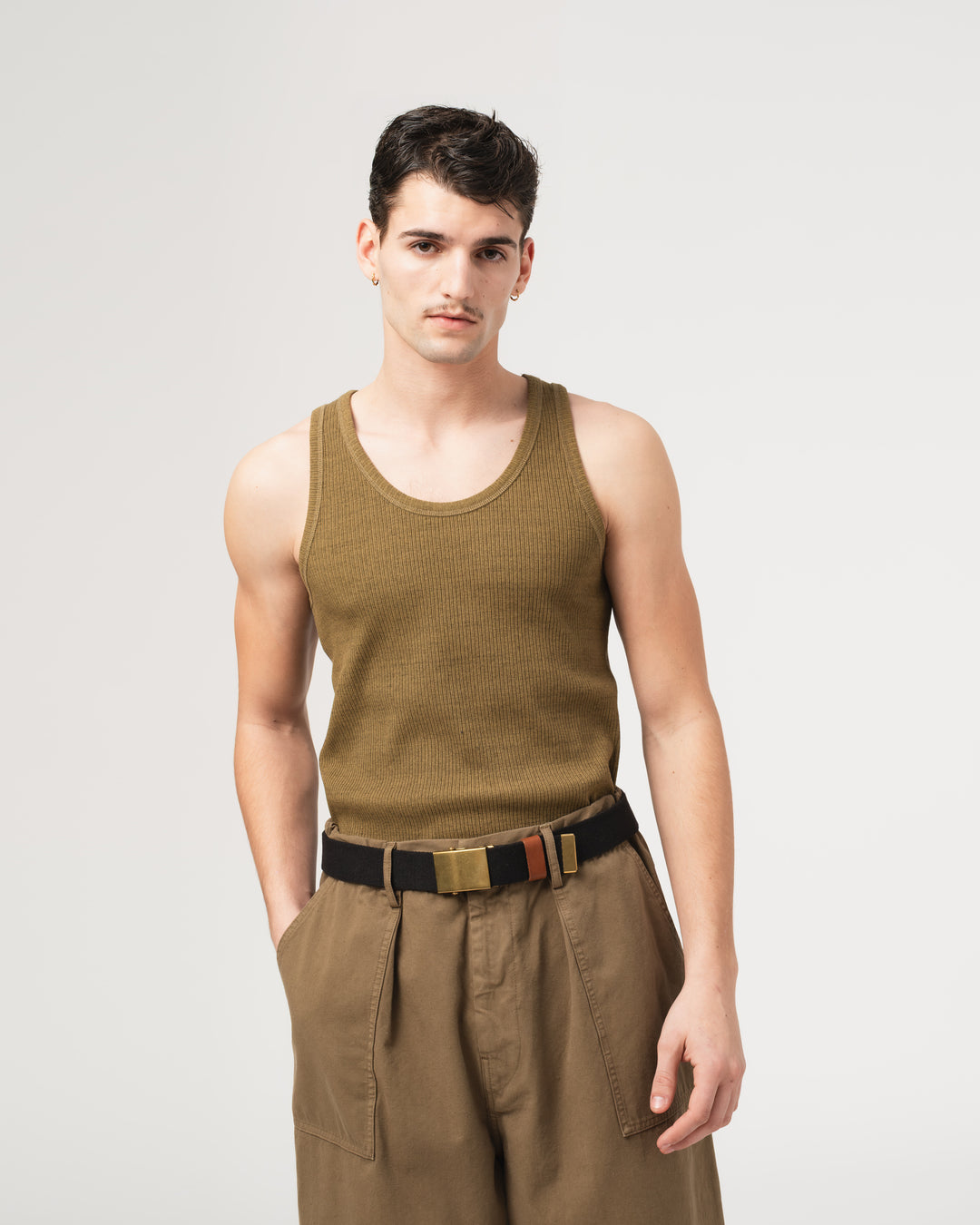 Tank Top Military Rib Olive