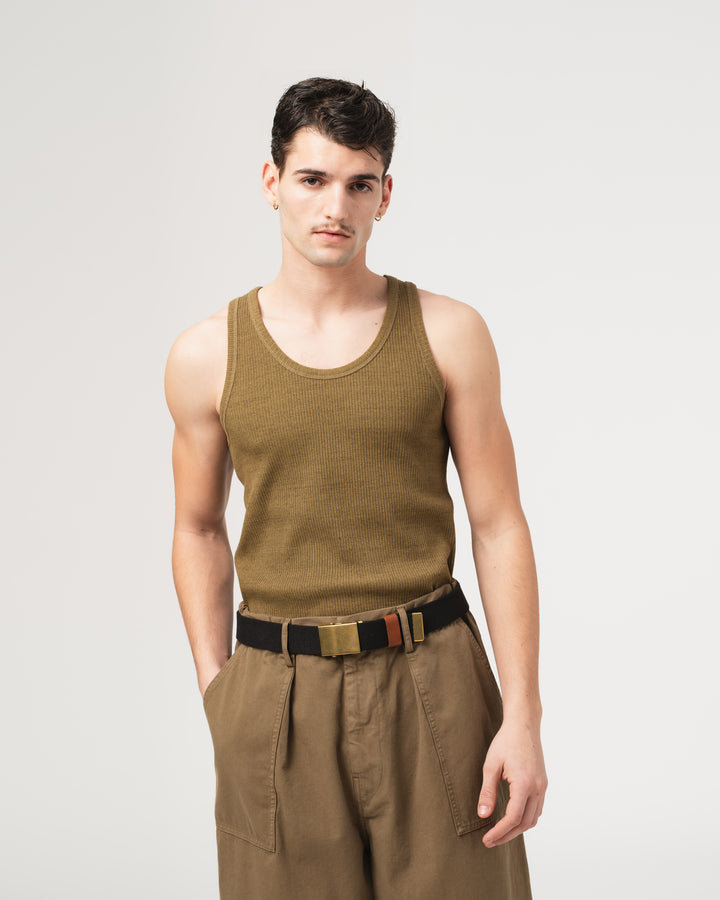 Tank Top Military Rib Olive