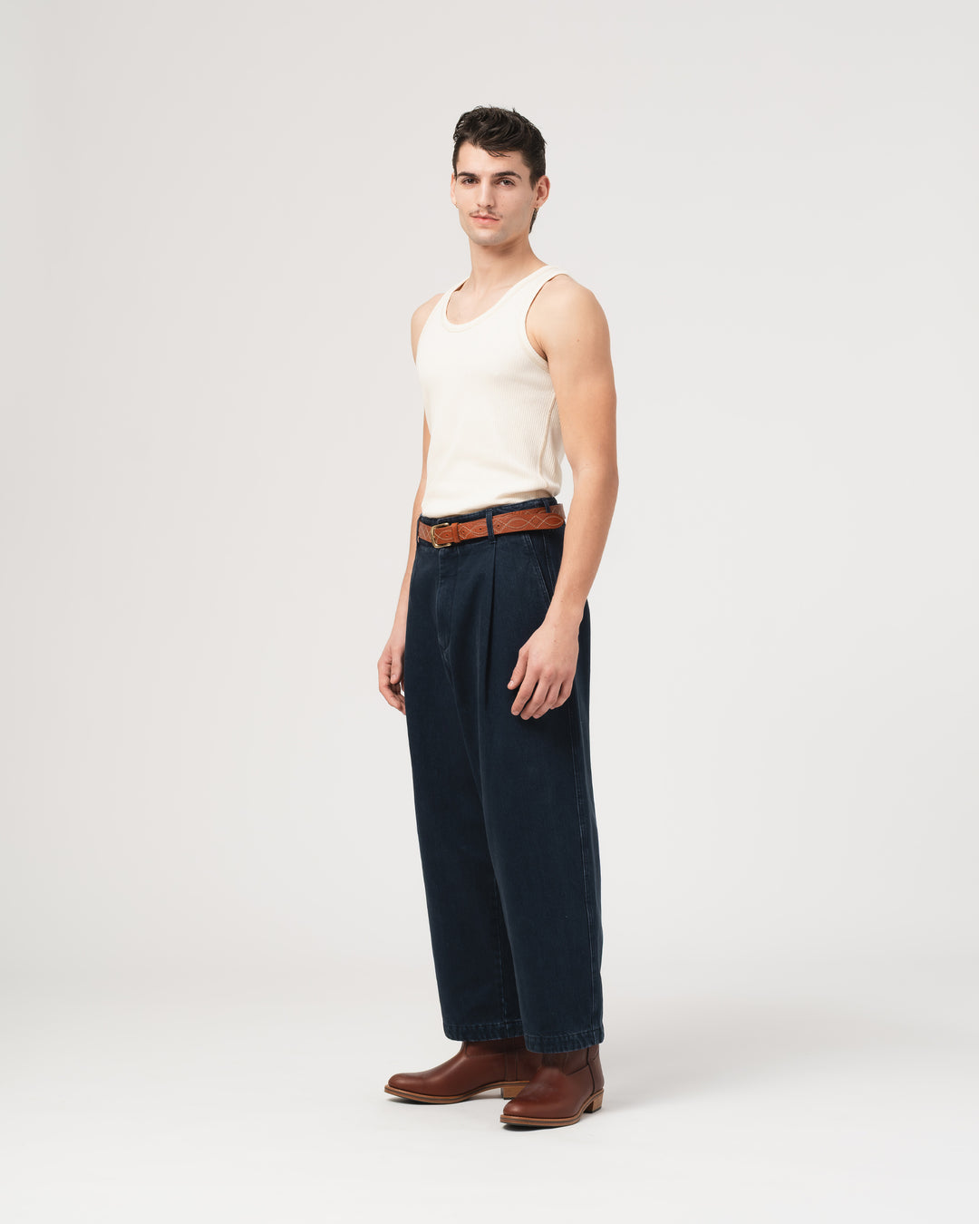 Tank Top Military Rib Ecru
