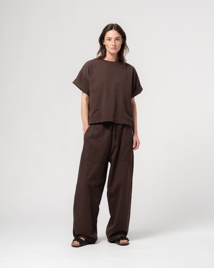 Reformer Pants Twill Jersey Coffee Brown