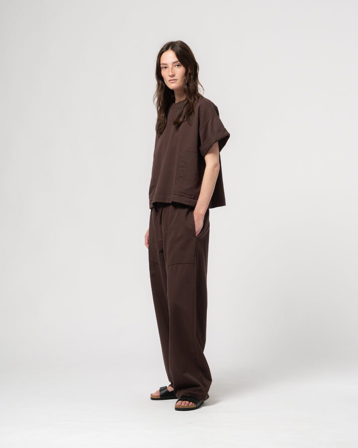 Reformer Pants Twill Jersey Coffee Brown