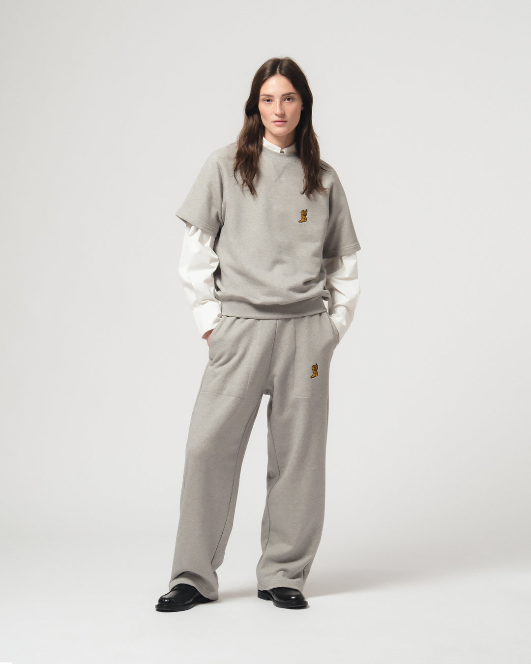 Rocky Sweater American Fleece Grey Melange