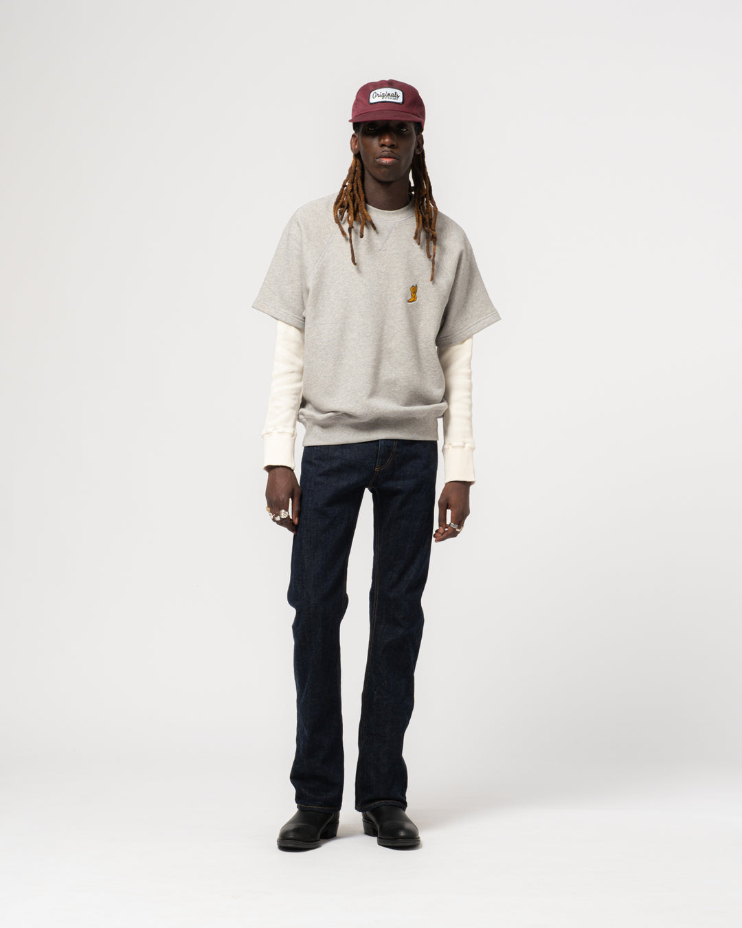 Rocky Sweater American Fleece Grey Melange