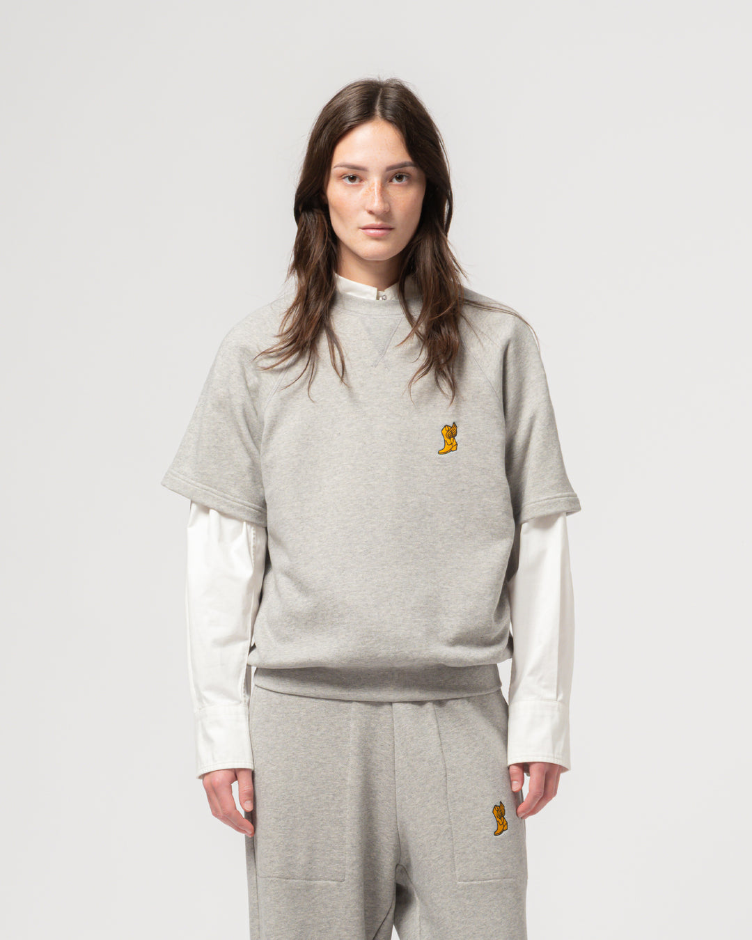 Rocky Sweater American Fleece Grey Melange