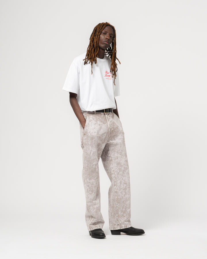 Bad News Racing Tee Open End White