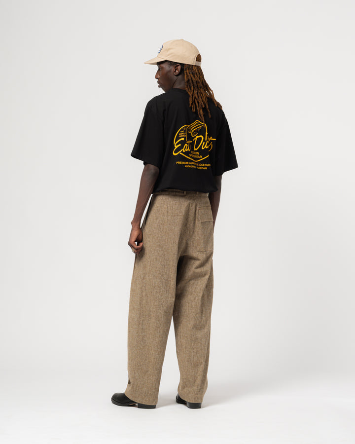 Cowboy Hat Tee Open End Black