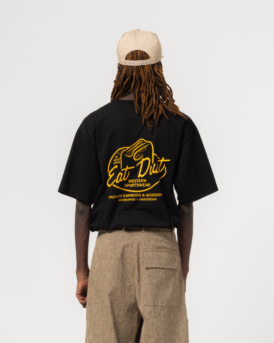 Cowboy Hat Tee Open End Black