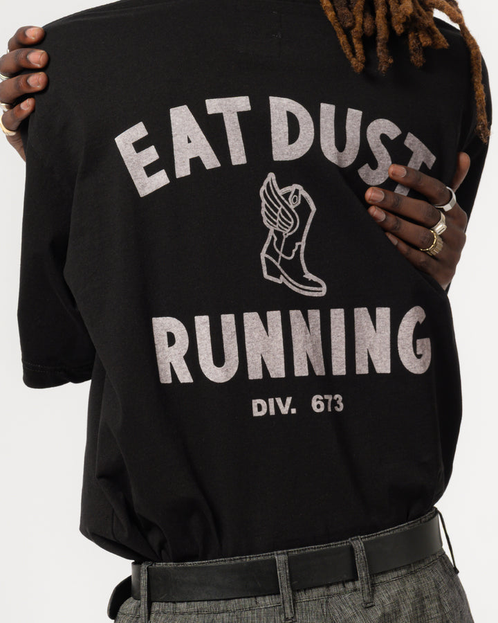 Eat Dust Running Tee Open End Black