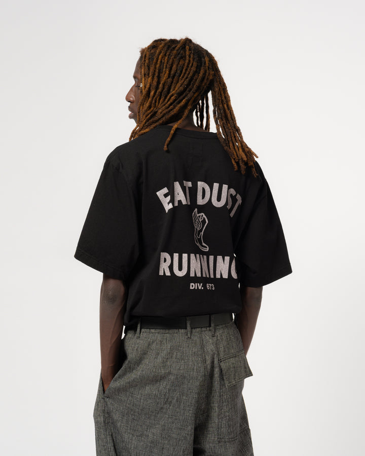 Eat Dust Running Tee Open End Black