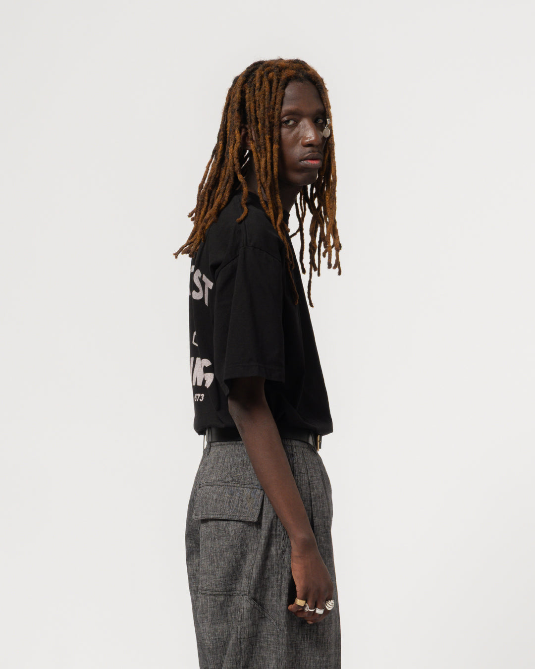 Eat Dust Running Tee Open End Black