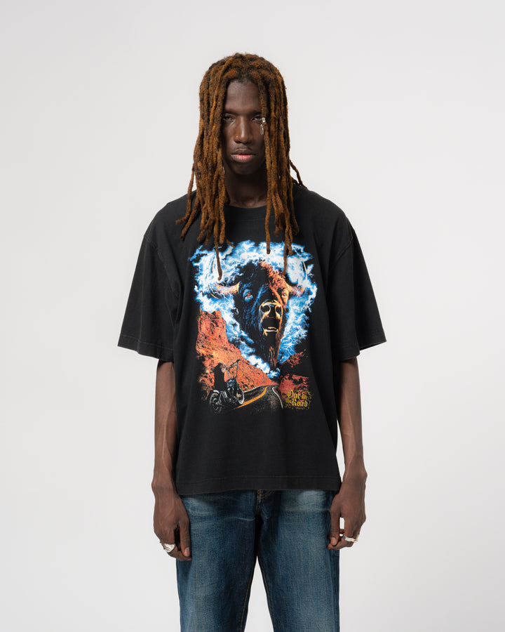 Buffalo Tee Open End Black