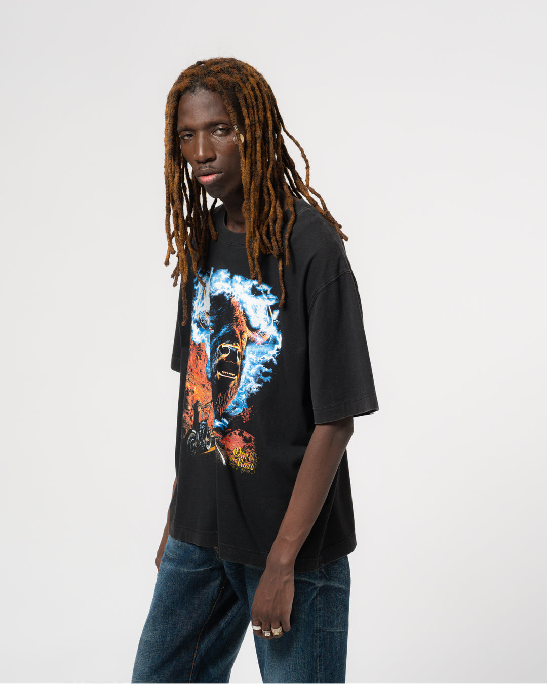 Buffalo Tee Open End Black