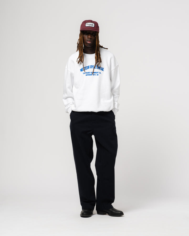 Detroit Sweater Western Sportswear Basic Fleece White