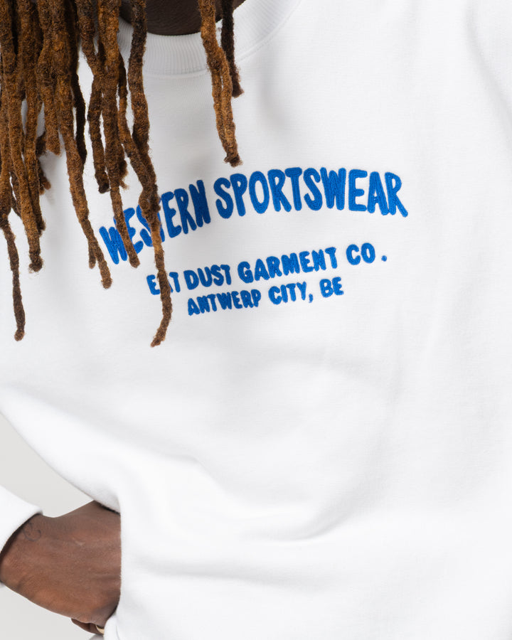 Detroit Sweater Western Sportswear Basic Fleece White