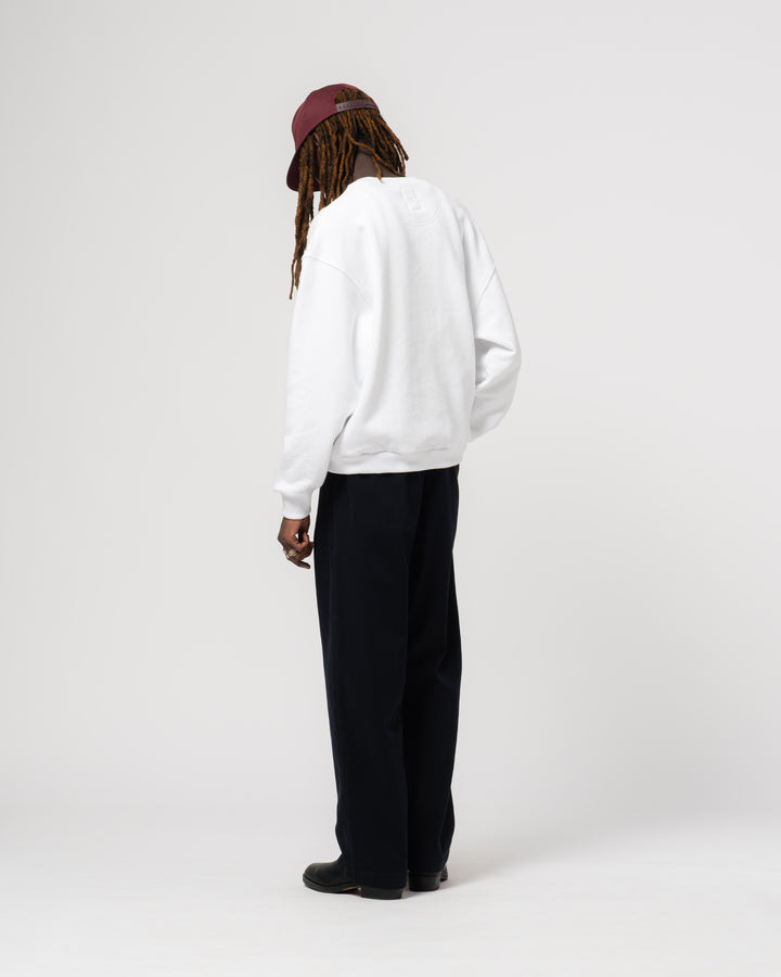 Detroit Sweater Western Sportswear Basic Fleece White