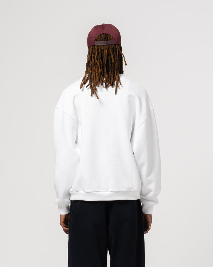 Detroit Sweater Western Sportswear Basic Fleece White