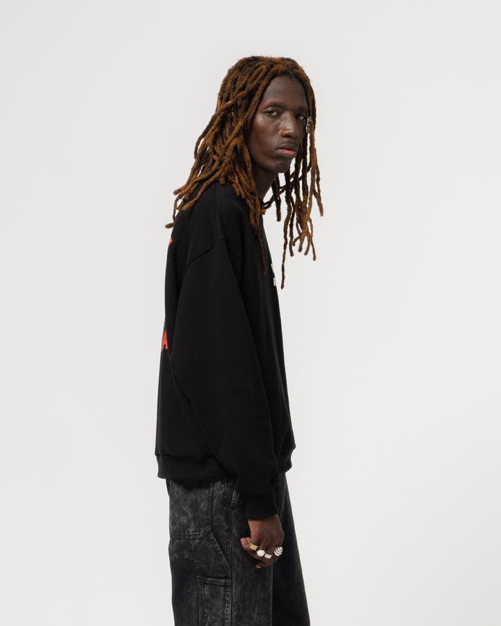 Detroit Sweater Bad News Basic Fleece Black