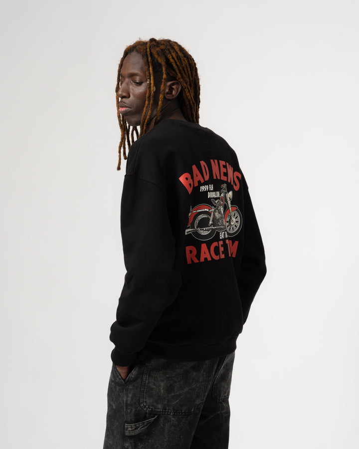 Detroit Sweater Bad News Basic Fleece Black